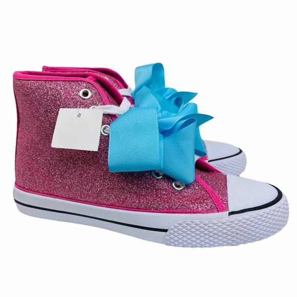 Jojo Siwa Hi Top Pink Glitter Sneakers - Picture 9 of 11